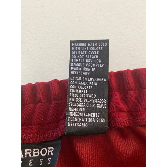 Sag Harbor Velvet Pants Women’s Size 10P Burgundy Straight Leg Casual - Picture 7 of 8